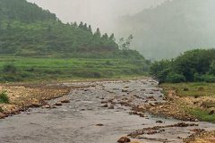Landschap bij Xiaosanjiang