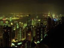 Hong Kong bij avond