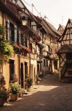 Straatje in Eguisheim (Elzas, 2005)