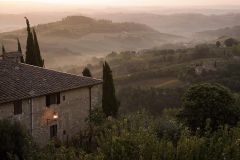 Vroege morgen in San Gimignano (Italië, 2007)