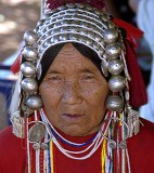 Vrouw Akha stam (Thailand on bike, 2003)