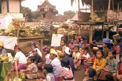 Viering in tempel (Bali, 1981)