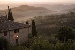 Zonsopgang in San Gimignano (Toscane, 2007)