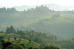 Uitzicht in de ochtend vanaf San Gimignano (2011)