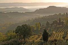 Zonsopgang San Gimignano (Toscane, 2007)