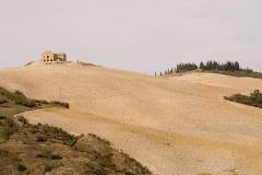 Omgeving Pienza na de oogst (Toscane, 2007)