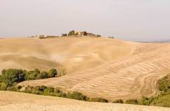 Omgeving Pienza na de oogst (Toscane, 2007)